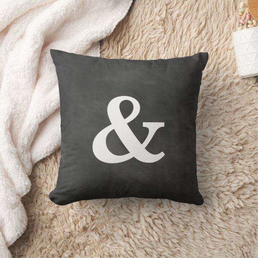 Chalkboard Ampersand Pillow Kussen (Deken)