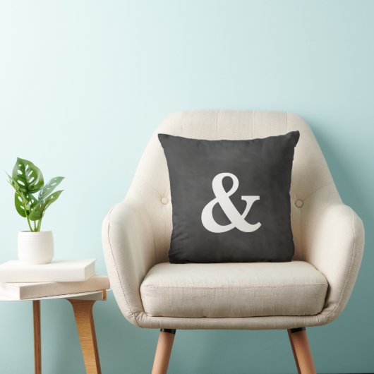 Chalkboard Ampersand Pillow Kussen (Stoel)