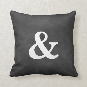 Chalkboard Ampersand Pillow Kussen