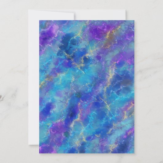 Chalkboard And Blue Marble Kaart (Achterkant)