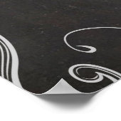 Chalkboard Antiek Pink Wedding Photo Booth Poster (Hoek)