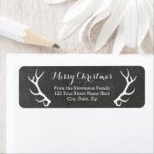 Chalkboard Antlers retour adreslabels Etiket (Insitu)