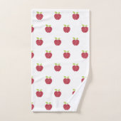 CHALKBOARD APPARAAT RODE WITTE BATHROOM TOWEL SET BAD HANDDOEK (Handdoek)