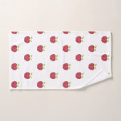 CHALKBOARD APPARAAT RODE WITTE BATHROOM TOWEL SET BAD HANDDOEK (Handdoek)