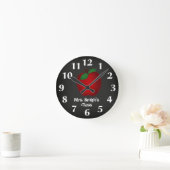 Chalkboard Apple Wall-klok Ronde Klok (Huis)