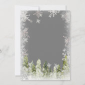 Chalkboard Arctics Winter Onederland Verjaardag Kaart (Achterkant)