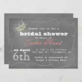 Chalkboard Art Invitation Kaart (Voorkant / Achterkant)