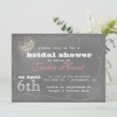 Chalkboard Art Invitation Kaart (Staand voorkant)