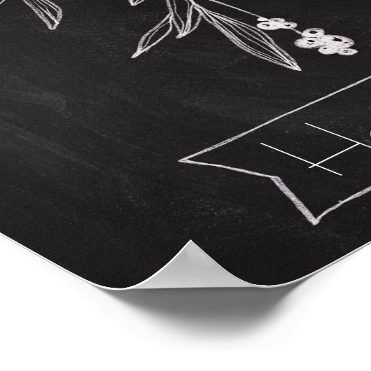 Chalkboard Art - Mistletoe Poster (Hoek)