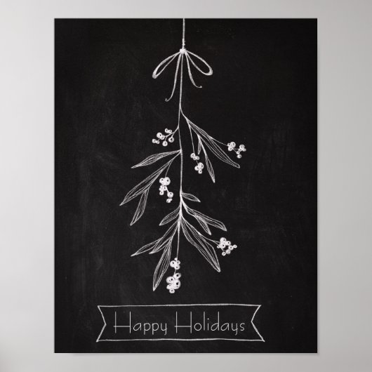 Chalkboard Art - Mistletoe Poster (Voorkant)