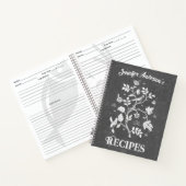 Chalkboard Art Nouveau Recipe Notitieboek (Binnen)