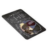 Chalkboard Art Wedding Save the Date Magneet (Rechterzijde)