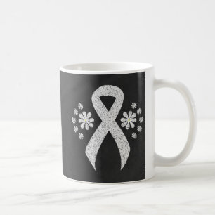Chalkboard Awareness White Ribbon Koffiemok