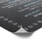 Chalkboard Baby First Birthday Milestone Board Poster (Hoek)