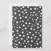 Chalkboard Baby Het is koud Buiten Uitnodiging (Achterkant)