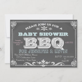 Chalkboard Baby shower BBQ-uitnodigingen Kaart