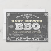 Chalkboard Baby shower BBQ-uitnodigingen Kaart (Voorkant)