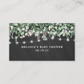 Chalkboard baby shower gift informatiekaartje (Achterkant)