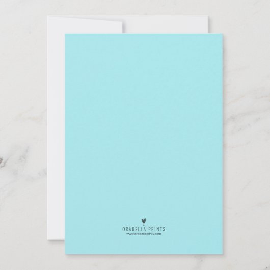 Chalkboard Baby shower Invitation / Boy Kaart (Achterkant)