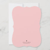 Chalkboard Baby shower Invitation / Girl Kaart (Achterkant)