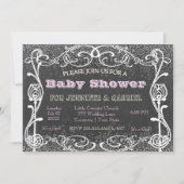 Chalkboard | BABY SHOWER Kaart (Voorkant)