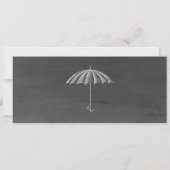 Chalkboard Baby shower Ticket Invitation Kaart (Achterkant)