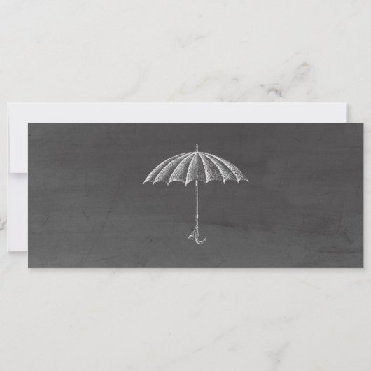 Chalkboard Baby shower Ticket Invitation Kaart (Achterkant)