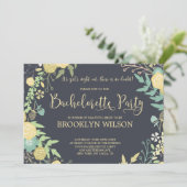 Chalkboard Bachelorette Party Kaart (Staand voorkant)