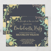 Chalkboard Bachelorette Party Kaart (Voorkant / Achterkant)