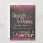 Chalkboard Bachelorette Party-uitnodigingen Kaart (Voorkant)