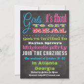 Chalkboard Bachelorette Party-uitnodigingen Kaart (Voorkant)