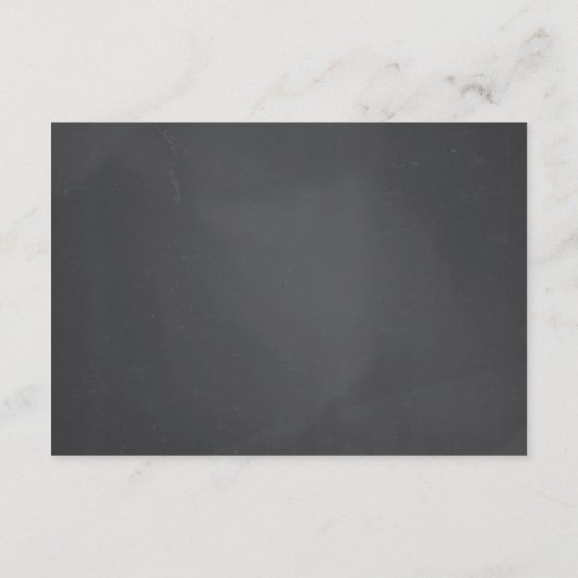 Chalkboard Background Information Enclosure Card Informatiekaartje (Achterkant)