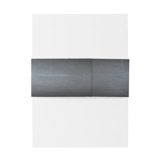 Chalkboard Badge Belly Band Uitnodigingen Wikkel (Achterkant Voorbeeld)