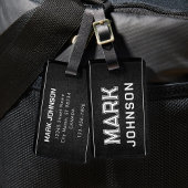 Chalkboard Bagagelabel voor Man