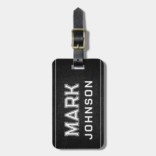 Chalkboard Bagagelabel voor Man (Voorkant verticaal)