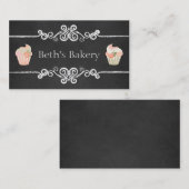 Chalkboard Bakery Cupcake Visitekaartje (Voorkant / Achterkant)