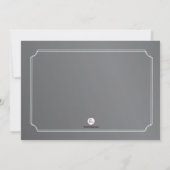 Chalkboard Ballerina Photo Birthday Invitation Kaart (Achterkant)