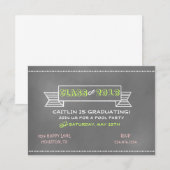 Chalkboard Banner Invitation Kaart (Voorkant / Achterkant)