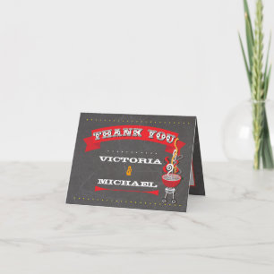 Chalkboard Barbecue Bedankt voor je briefkaart