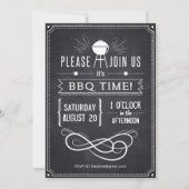 Chalkboard Barbecue Invite Kaart (Voorkant)