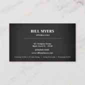 Chalkboard Barbecue Visitekaartje (Achterkant)