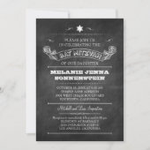 Chalkboard Bat Mitzvah Kaart (Voorkant)