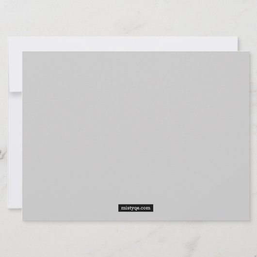 Chalkboard Bat Mitzvah Uitnodiging (Achterkant)