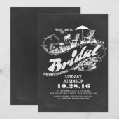 Chalkboard Beach Bruids Douche Uitnodigingen (Voorkant / Achterkant)