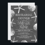 Chalkboard Beach Theme Wedding Rehearsal Dinner Kaart<br><div class="desc">Chalkboard Beach Theme Wedding Rehearsal Dinner Invitations.</div>