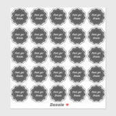 Chalkboard bedankt je voor je naamlabels sticker (Vel)