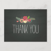Chalkboard Bedankt Post Kaart (Voorkant)
