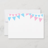 Chalkboard BEDANKT U baby shower Kaart (Achterkant)