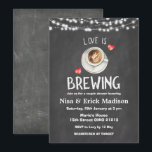 Chalkboard Beer Vrijgezellenfeest Love is Brewing Kaart<br><div class="desc">Chalkboard Beer Vrijgezellenfeest Love is Brewing Invitation,  Beer Vrijgezellenfeest Beers Before Cheers Beer Wedding Beer Invitation,  Vrijgezellenfeest Beer</div>