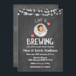 Chalkboard Beer Vrijgezellenfeest Love is Brewing Kaart<br><div class="desc">Chalkboard Beer Vrijgezellenfeest Love is Brewing Invitation,  Beer Vrijgezellenfeest Beers Before Cheers Beer Wedding Beer Invitation,  Vrijgezellenfeest Beer</div>